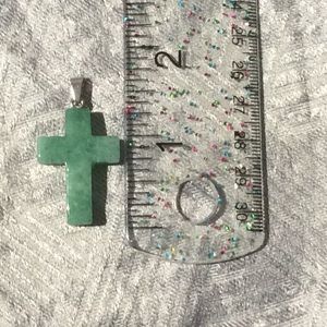 Green Adventurine Cross Pendant
